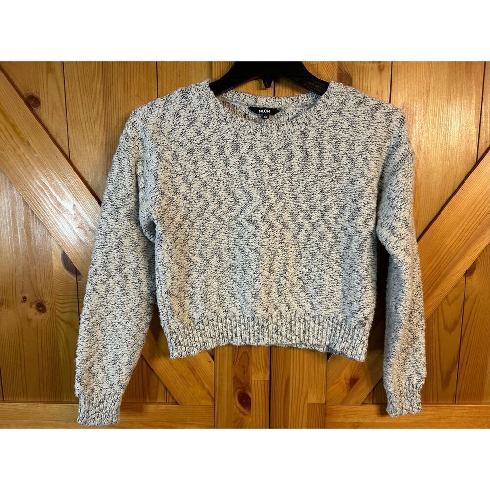 Nuon cropped sweater cream Gray size XS (0009) Read